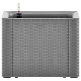 Vidaxl Planter High avec système auto-employé 43x43x33 cm gris