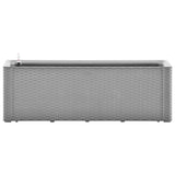 Planteur vidaxl élevé avec un système d'arrosage 100x43x33 cm gris