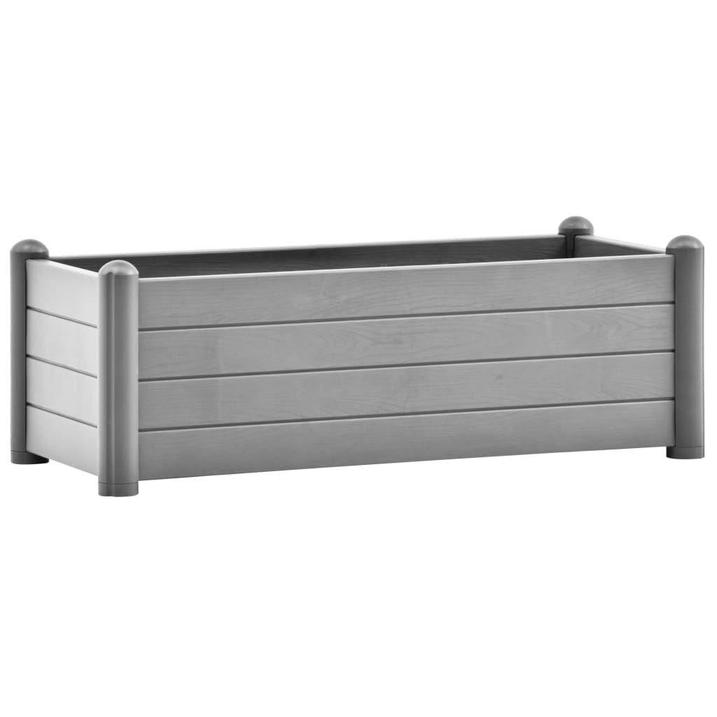 Vidaxl Planter insent 100x43x35 cm pp en pierre gris