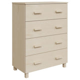 Vidaxl dressoir hamar 79x40x103,5 cm massief grenenhout honingbruin