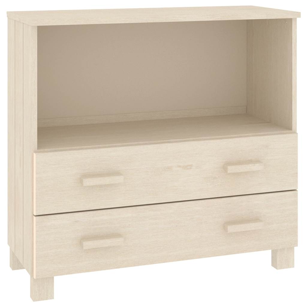 Vidaxl dressoir hamar 85x35x80 cm massief grenenhout honingbruin