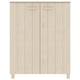 Armoire à chaussures vidaxl hamar 85x40x108 cm en pin massif brun