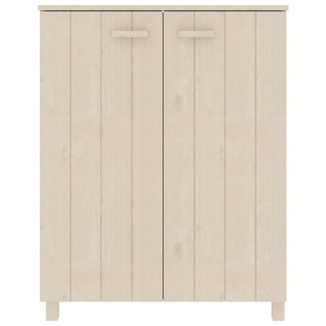 Armoire à chaussures vidaxl hamar 85x40x108 cm en pin massif brun