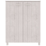 Armoire à chaussures vidaxl hamar 85x40x108 cm en pin massif blanc