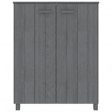 Armoire à chaussures vidaxl hamar 85x40x108 cm pin massif gris foncé