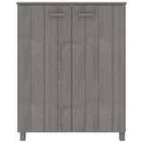Armoire à chaussures vidaxl hamar 85x40x108 cm en pin massif gris clair