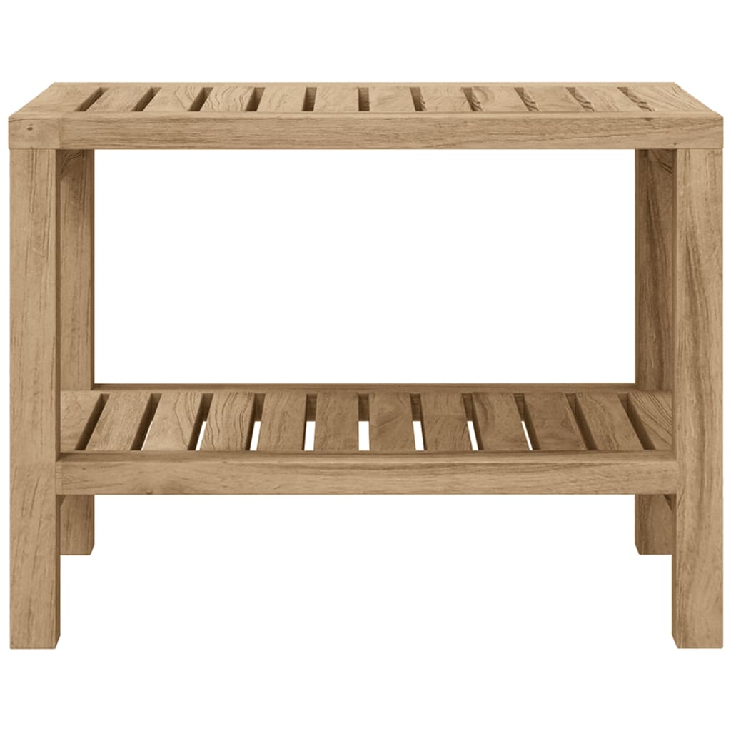 Vidaxl badkamertafel 60x30x45 cm massief teakhout