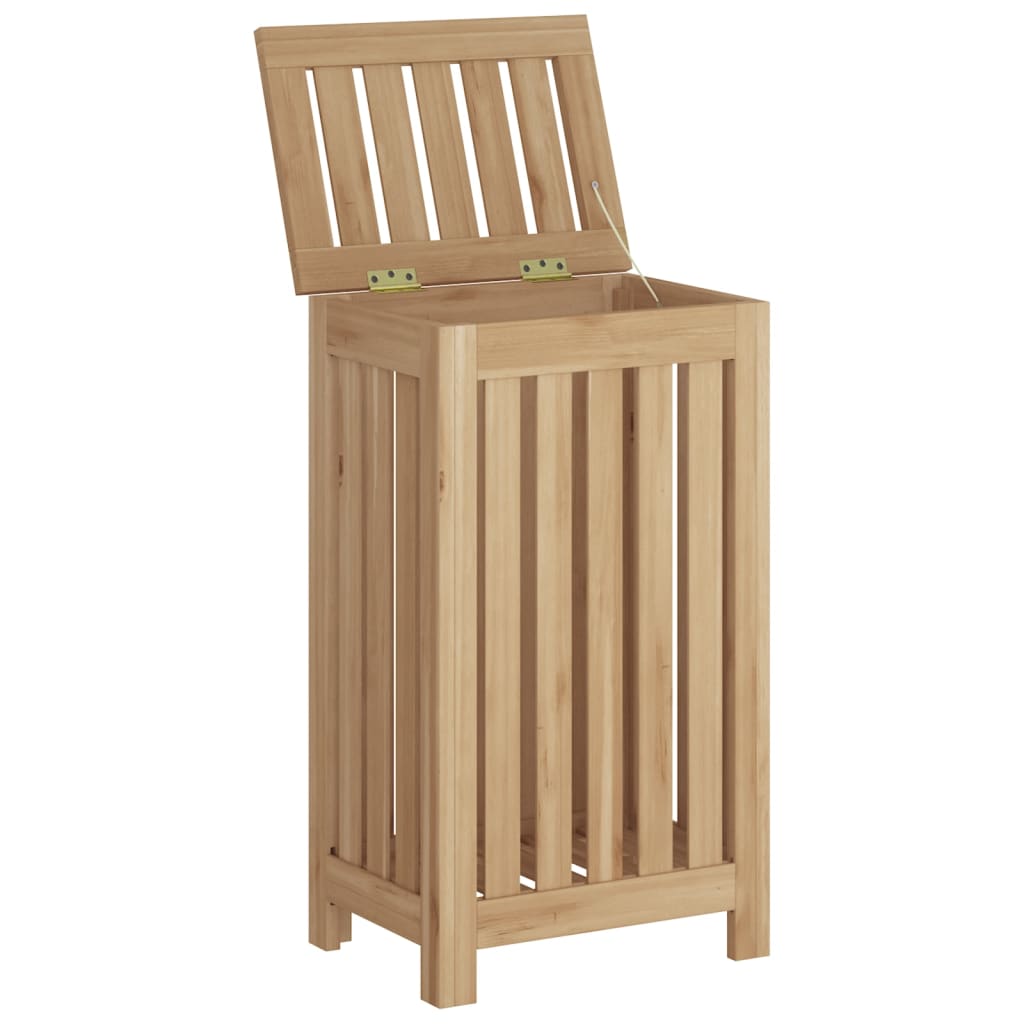 Vidaxl Laundry Basket 35x25x60 cm Teak solido