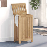 Vidaxl Laundry Basket 35x25x60 cm Teak solido