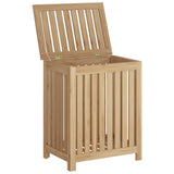 Vidaxl Laundry Basket 50x35x60 cm Teak solido