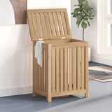 Vidaxl Laundry Basket 50x35x60 cm Teak solido