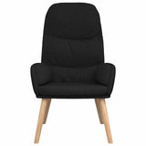Vidaxl relaxstoel stof zwart