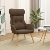 Vidaxl relaxstoel stof bruin