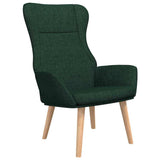 Vidaxl relaxstoel stof donkergoen
