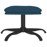Vidaxl voetenbank 60x60x36 cm fluweel blauw