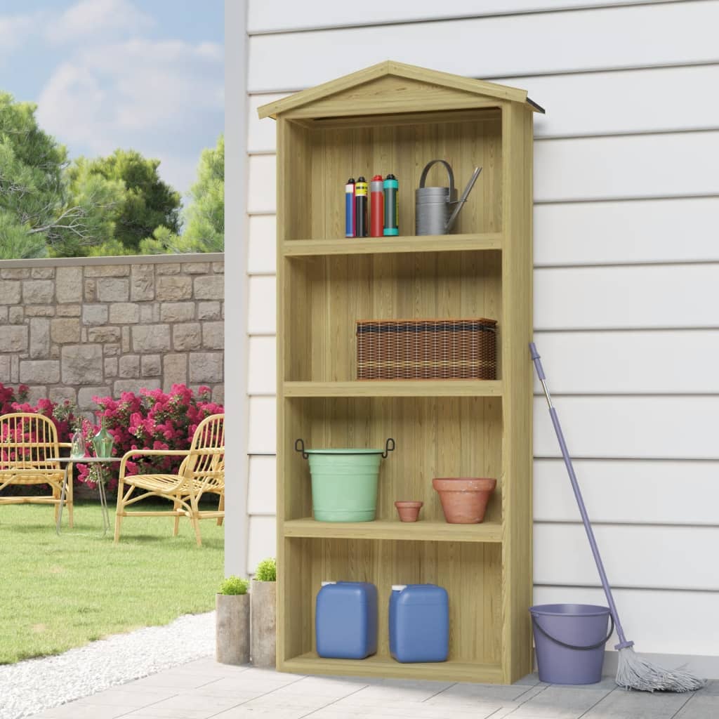 Vidaxl Garden Shed 87x33x222 cm impregnert furu