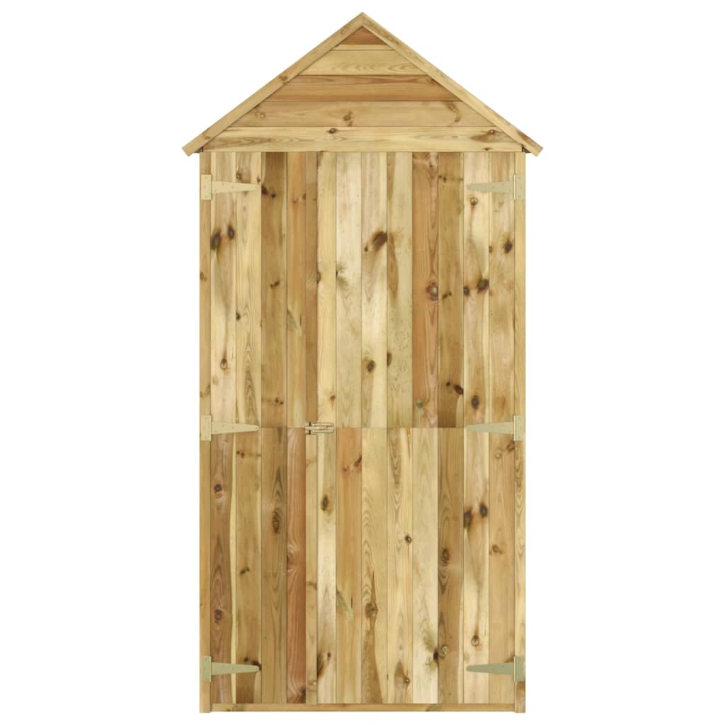 Vidaxl Garden Shed With Door 107x107x220 cm impregnert furu