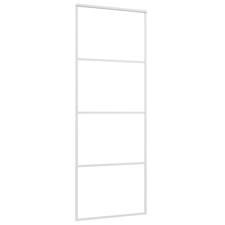 Vidaxx porte coulissante 76x205 cm verre ESG et aluminium blanc