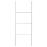 Vidaxl Sliding Porte 76x205 cm Verre ESG mate et aluminium blanc
