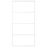 Vidaxl Porte coulissante 102.5x205 cm Verre ESG mate et aluminium blanc