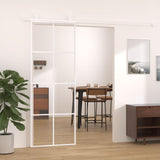 VidaXL sliding door 76x205 cm ESG glass and aluminum white