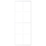 Vidaxl Sliding Porte 76x205 cm Verre ESG mate et aluminium blanc