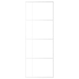 Vidaxl Porte coulissante 76x205 cm Verre ESG et aluminium blanc