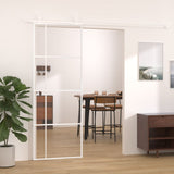 VidaXL sliding door 76x205 cm ESG glass and aluminum white