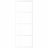 Vidaxl Sliding Porte 76x205 cm Verre ESG mate et aluminium blanc
