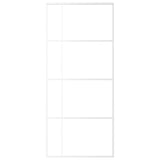 Vidaxl Porte coulissante 90x205 cm Verre ESG et aluminium blanc