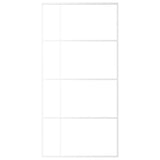 Vidaxl Porte coulissante 102.5x205 cm Verre ESG et aluminium blanc