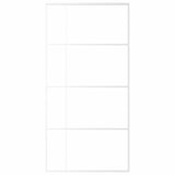 Vidaxl Porte coulissante 102.5x205 cm Verre ESG mate et aluminium blanc
