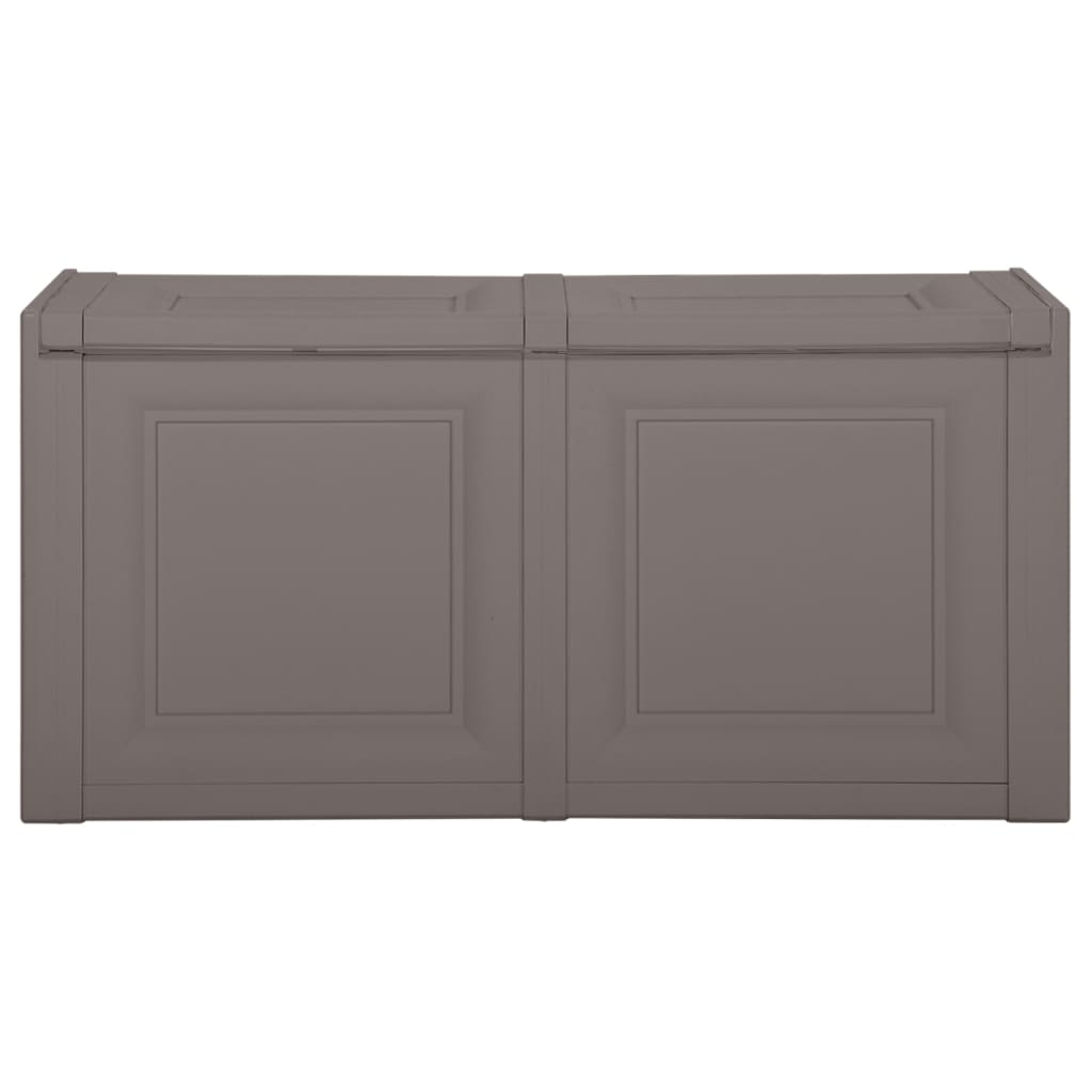 Vidaxl kussenbox 85 l 86x40x42 cm grijs