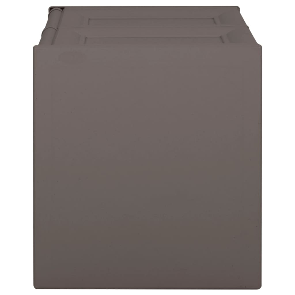 Boîte de coussin Vidaxl 85 l 86x40x42 cm Gray