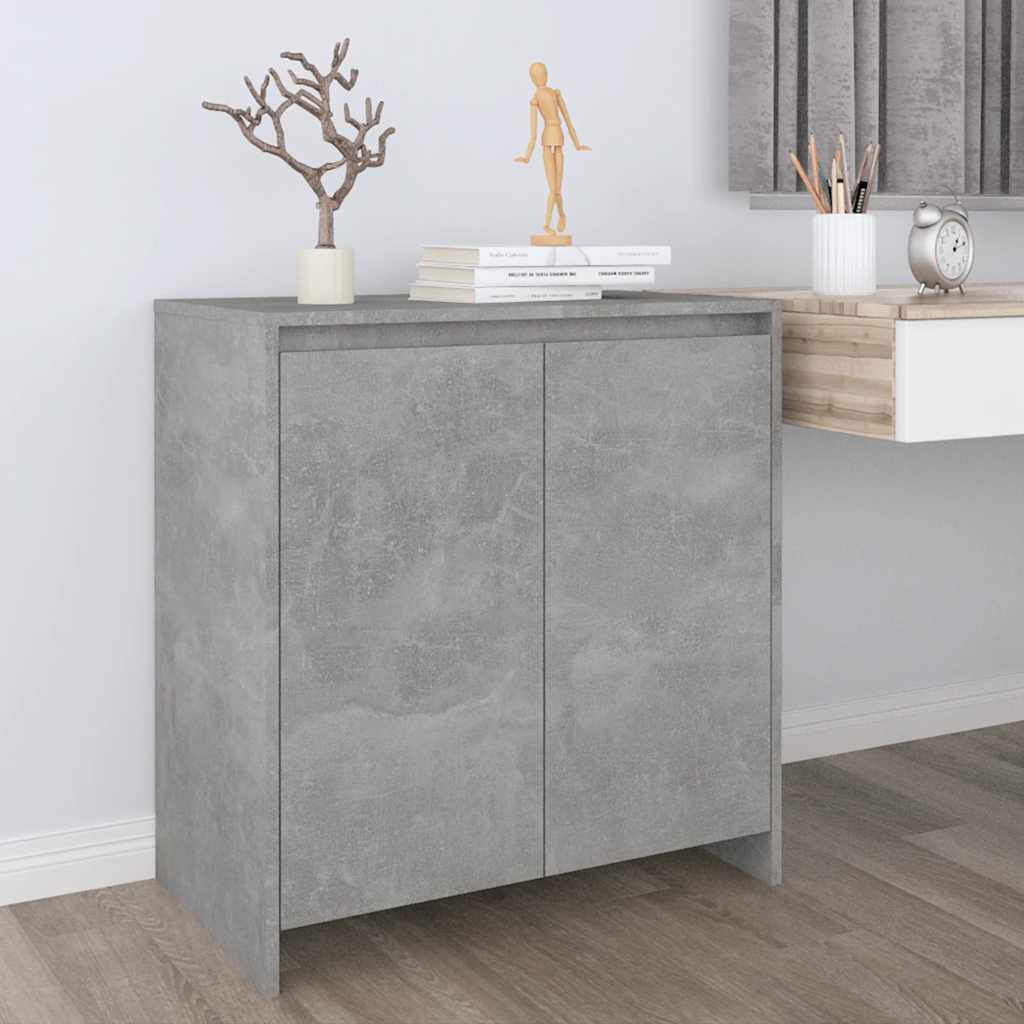 Vidaxl dressoir 70x41x75 cm bewerkt hout betongrijs