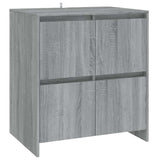 Vidaxl dressoir 70x41x75 cm bewerkt hout grijs sonoma eikenkleurig