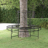 Vidaxl boombank rond ø137 cm staal zwart