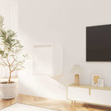 Vidaxl wandkasten 2 st 30x30x40 cm massief grenenhout wit