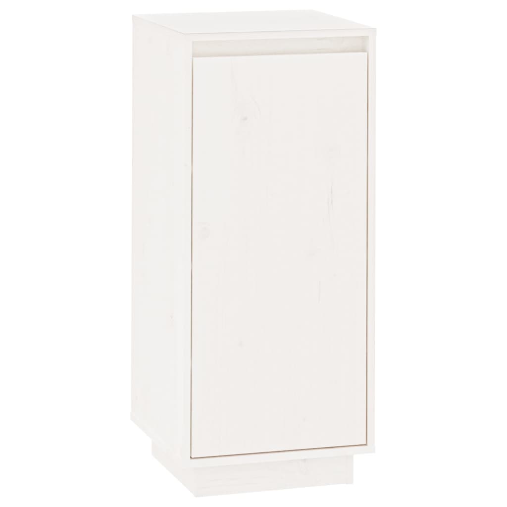 Armoire à chaussures vidaxl 35x35x80 cm en pin massif blanc
