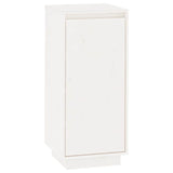 Armoire à chaussures vidaxl 35x35x80 cm en pin massif blanc