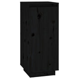 Armoire à chaussures vidaxl 35x35x80 cm en pin massif noir