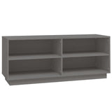 Armoire à chaussures Vidaxl 110x34x45 cm en pin massif gris