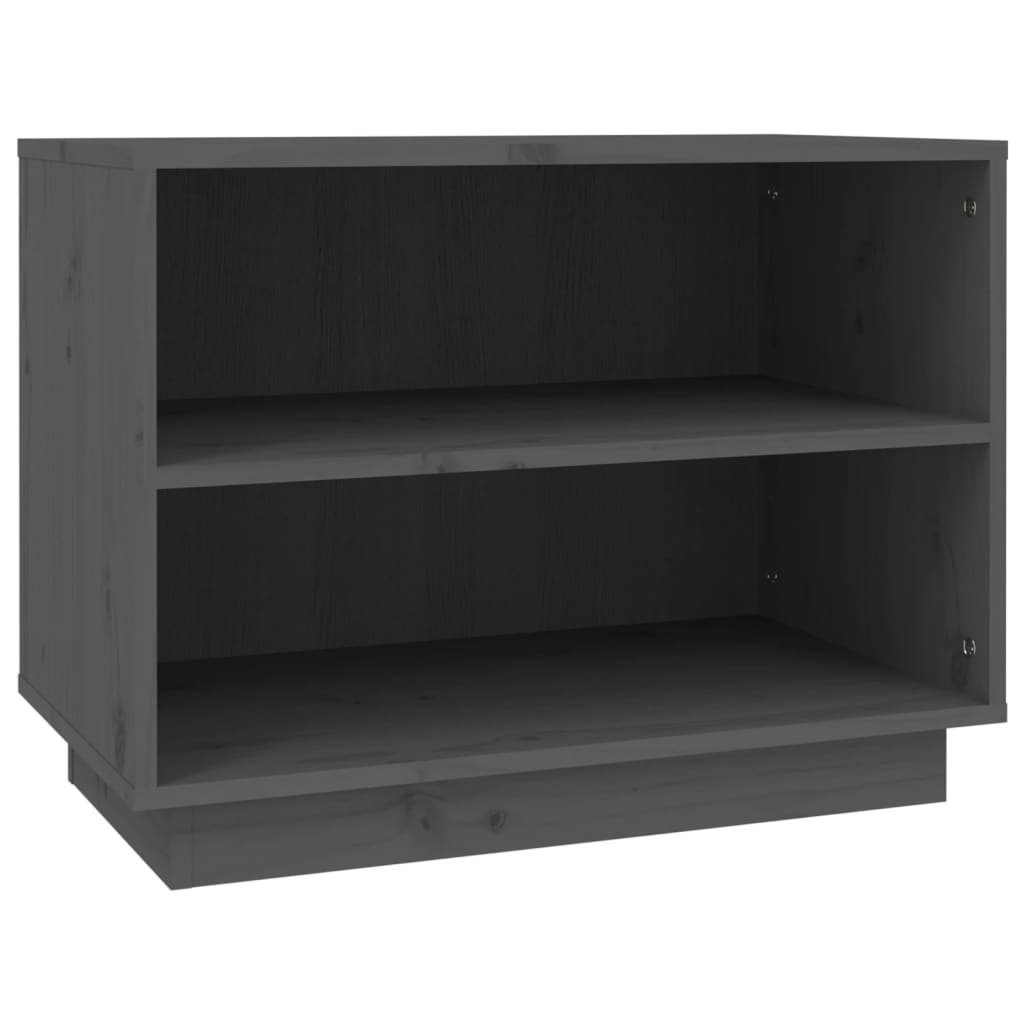 Vidaxl Shoe cabinet 60x34x45 cm Solid pine Gray