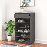 Vidaxl Shoe Cabinet 60x34x105 cm Solid fyrretræ