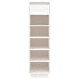 Armoire à chaussures vidaxl 30x34x105 cm en pin massif blanc