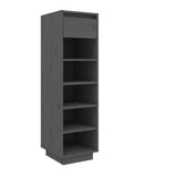 Vidaxl Shoe cabinet 30x34x105 cm Solid pine Gray