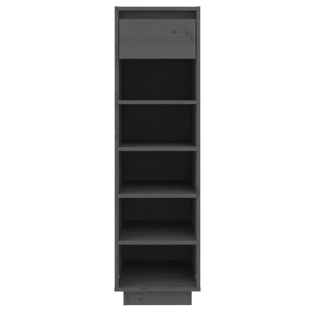 Vidaxl Shoe cabinet 30x34x105 cm Solid pine Gray