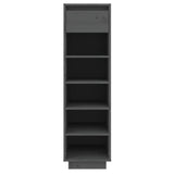 Vidaxl Shoe cabinet 30x34x105 cm Solid pine Gray