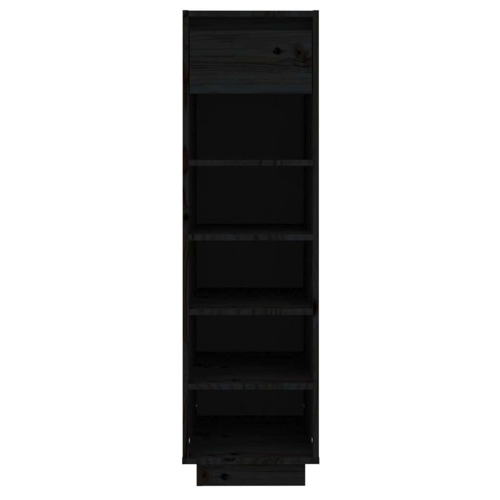 Vidaxl Shoe cabinet 30x34x105 cm Solid pine black