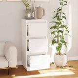 Vidaxl dressoir 32x34x75 cm massief grenenhout wit